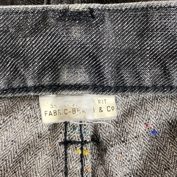 Fabric Brand & Co Jeans Mens 33 Japanese Selvedge Jeans Slim Fit Button Fly - Picture 11 of 16